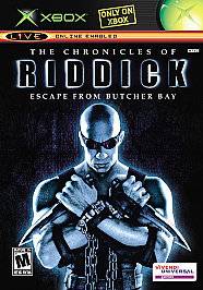 The Chronicles of Riddick Escape from Butcher Bay (Xbox, 2004) Disk 