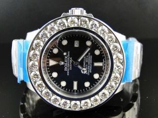 Mens Brand New Custom Rolex 46 Mm Sea Dweller Deep Sea Genuine Diamond 