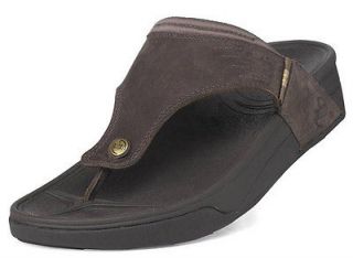 FitFlop FitFlops Fit Flop Dass Nubuck Sandals 12 Thong 11 UK Leather 