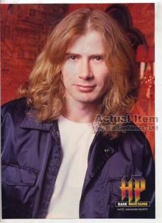 DAVE MUSTAINE MINI POSTER Pin Up Page MEGADETH LK9