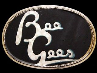 AWESOME VINTAGE 1970s ***THE BEE GEES*** (BAND) ROCK BELT BUCKLE