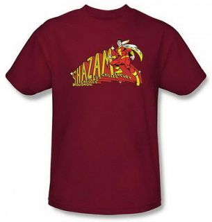 DC Comics Shazam Red Adult Shirt DCO120 AT