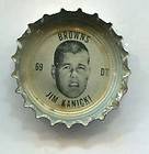 1964 CLEVELAND BROWNS COKE CAP of Jim Kanicki (MICHIGAN STATE)