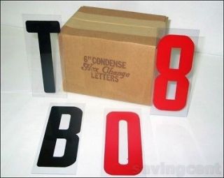 NEW 6 Inch Plastic Changeable LETTER Set 4 Outdoor SIGN