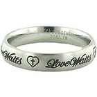 Purity Ring ~Love Waits ~ Cross in Heart~ Sizes 5 NEW