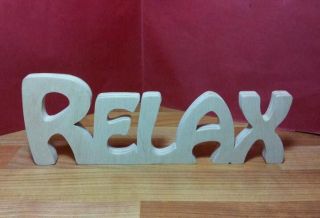   /Letters Free standing RELAX Wedding/Home Wall/Door Decoration Art