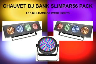   DJ BANK SP56 PACK (3) LED WASH LIGHTS $15 INSTANT OFF BAND CLUB DJ DUO