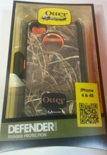 New OtterBox Defender Series iPhone 4s w/ Realtree Camo / Orange Max 4 