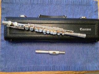 Emerson G Treble Flute with Sterling Silver Headjoint Collectors 