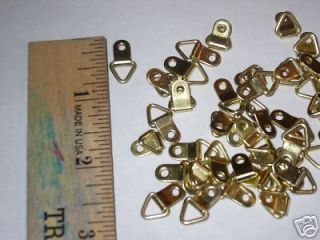 Picture frame wire hangers D Ring 200 EXTRA SMALL brass
