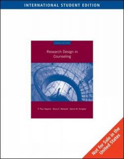   Design in Counseling by P. Paul Heppner, Dennis M. Kivlighan, Jr