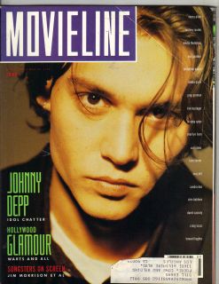 JOHNNY DEPP Movieline Magazine 5/90 MICKEY ROURKE