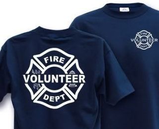 VOLUNTEER MALTESE FIREFIGHTER MEDIUM T Shirt Fire Dept