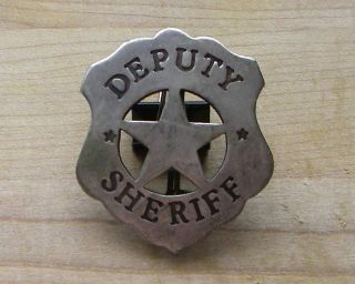 DEPUTY SHERIFF BADGE BW  16 WESTERN MARSHALL POLICE