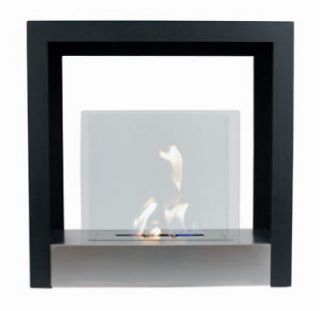    Ethanol Fireplace Tectum S Freestanding Stainless Steel Fireplace