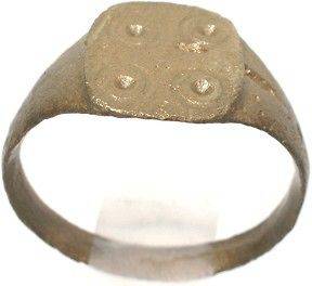 Genuine Ancient Roman Antiochia Pagan Christian Evil Eye Ring Size 10 