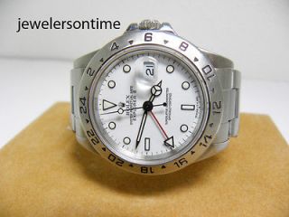 Rolex SS Explorer II 16570 White Dial 1991 N serial. Discontuined 