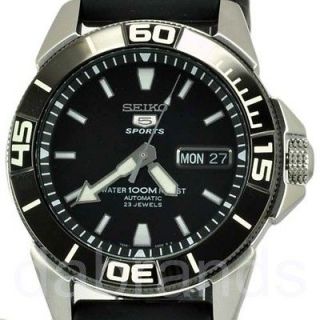   Mens Automatic 23 Jewels Black Dial WR100M Watch SNZE19 SNZE19K1