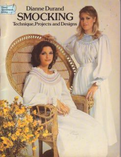 1979 book SMOCKING ~ Dianne Durand ~ pillow dresses top ~ lovely