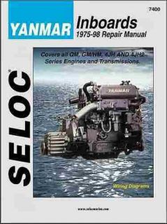 COMPLETE YANMAR INBOARD DIESEL ENGINE REPAIR & SERVICE MANUAL 1975 