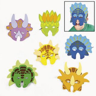 Foam Dinosaur Masks / LOT OF 12 MASKS / PARTY FAVORS (25/2006)