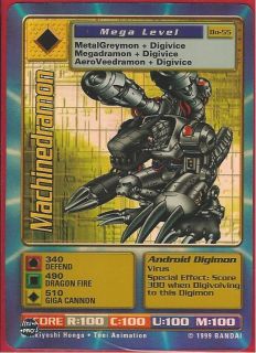 Bandai Digimon BO 55 MACHINEDRAMON Mega Level Holo Foil Card Mint