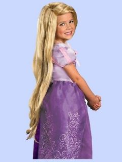 Disguise Halloween Child Rapunzel Tangled Loose Wig Long Blond New 