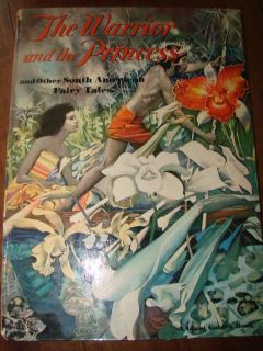 Giant Golden Press Warrior and the Princess Book 1960 Oversize De 