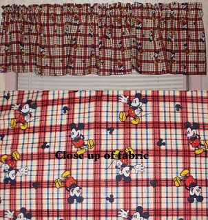   Mickey Mouse Walt Disney Nursery Baby Room Boy Girl Valances Curtains
