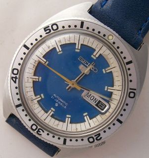 Seiko Automatic Diver wristwatch Date steel case 38 mm. ref. 6106 8100 