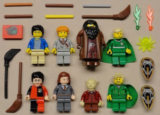 Lego HARRY POTTER Minifigs People Guys Toy Lot DOLBY ELF HAGRID
