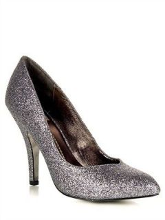 NEW DV FOR DOLCE VITA NOTTY Women High Heel Pump Shoe silver sz 