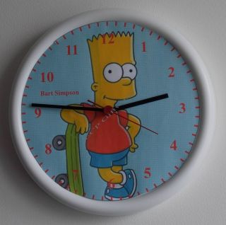 Bart Simpson 9 inch Domed Wall Clock