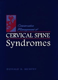   of Cervical Spine Syndromes by Donald R. Murphy 1999, Paperback