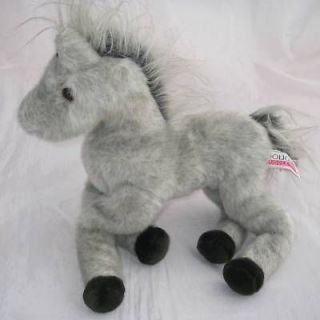 Douglas Cuddle Toy Plush Gray HORSE Pony 13x12 Large