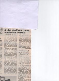 BRITISH MODBEATS (CANADA)  Concert   The Scene NY   REVIEW   1967 
