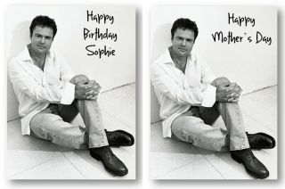 Personalised Donny Osmond Mothers Day Card / Birthday Card FREE P&P