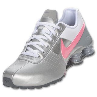 Nike Shox Deliver Running Shoes Womens Size 9 (317549 003) Silver/Rose 