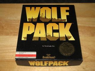 Wolf Pack PC MS DOS Tandy 3.5 Floppy Disk In Box 89/1990 Nova Logic 