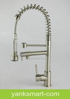   Double Water Spout Pull Out Kitchen Sink Mixer Tap Faucet L 4525