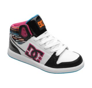 DC UNIVERSITY MID Womens Skate Shoes (NEW) SIZE 7 10 Black White Pink 