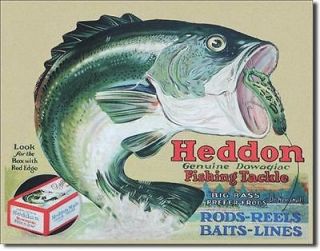 Fishing Metal Sign/Poster   Heddon Fishing Tackle