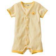   Mo Infant Baby Boys Romper Creeper Snap Up w/Ducky on Butt too NWT