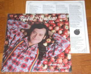 Raoul Duguay Le Chanteur de Pomme   in Shrink Mint LP