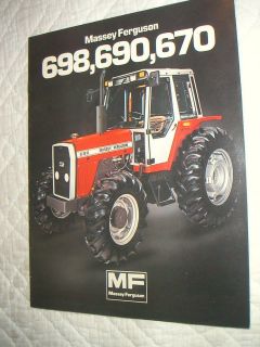 Massey Ferguson 698, 690, 670 Air Conditioned Cab Tractor Color 