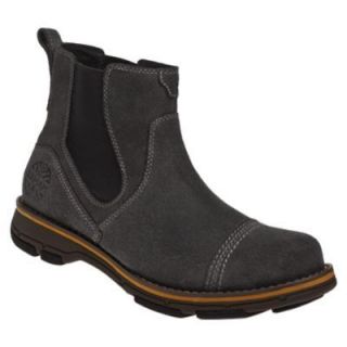 DUNHAM Mens Ridley WATERPROOF Slip On Boots Black Oiled Pull Up Suede 