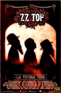 ZZ TOP box office concert POSTER 2012 tour