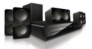 New Philips 5.1 Surround Sound DVD Home Theater Stereo CD USB System 