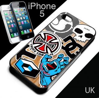 iPhone 5 cover case. Skate/BMX/Scoo​ter , dvs, zero, etnies stickers