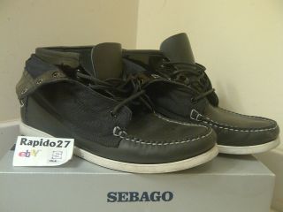Sebago Docksiders Vane Exo Boot Double B Black Sz 10
